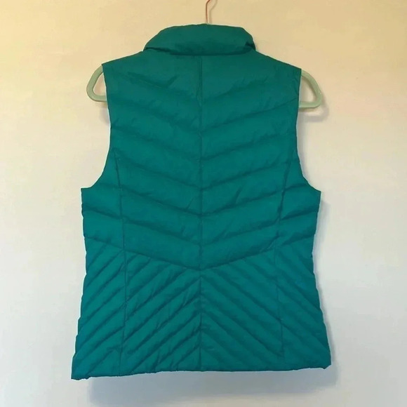 Talbots teal down puffer  vest - Picture 4 of 4
